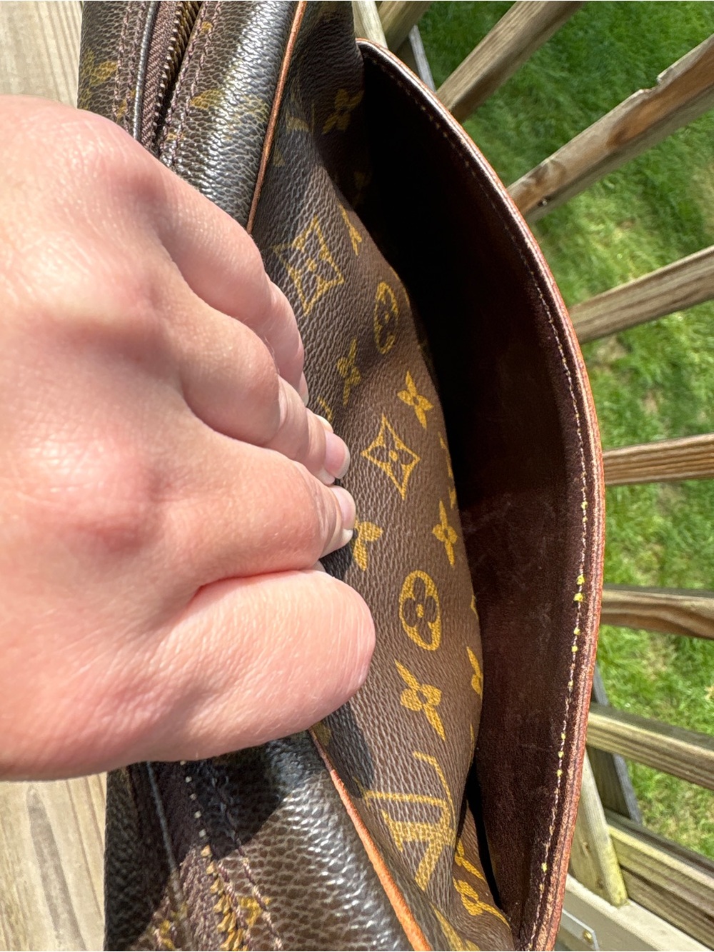 Louis Vuitton Monogram Canvas Compiègne 23 Toiletry Pouch in Brown and Tan - Picture 6 of 8